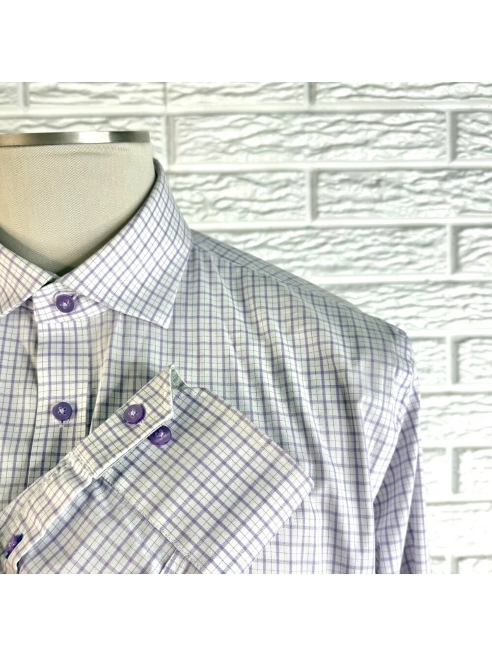 Twillory Mens Performance Dress Shirt Long Sleeve Button Up Shirt Sz 16.5 36-37